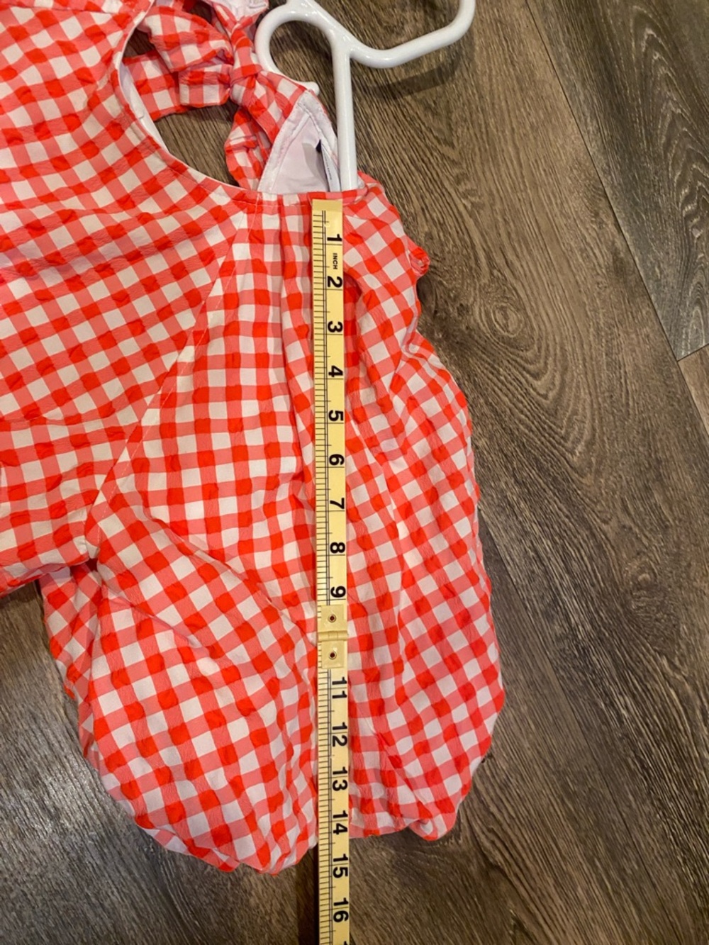 ASOS Red and White Gingham Dress - Picture 7 of 8